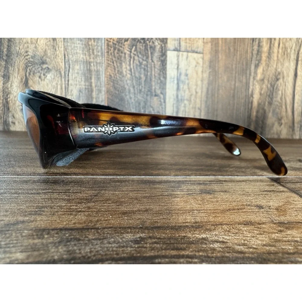 Panoptx Foam Lined Goggles Tortoiseshell Frame Amber Lenses